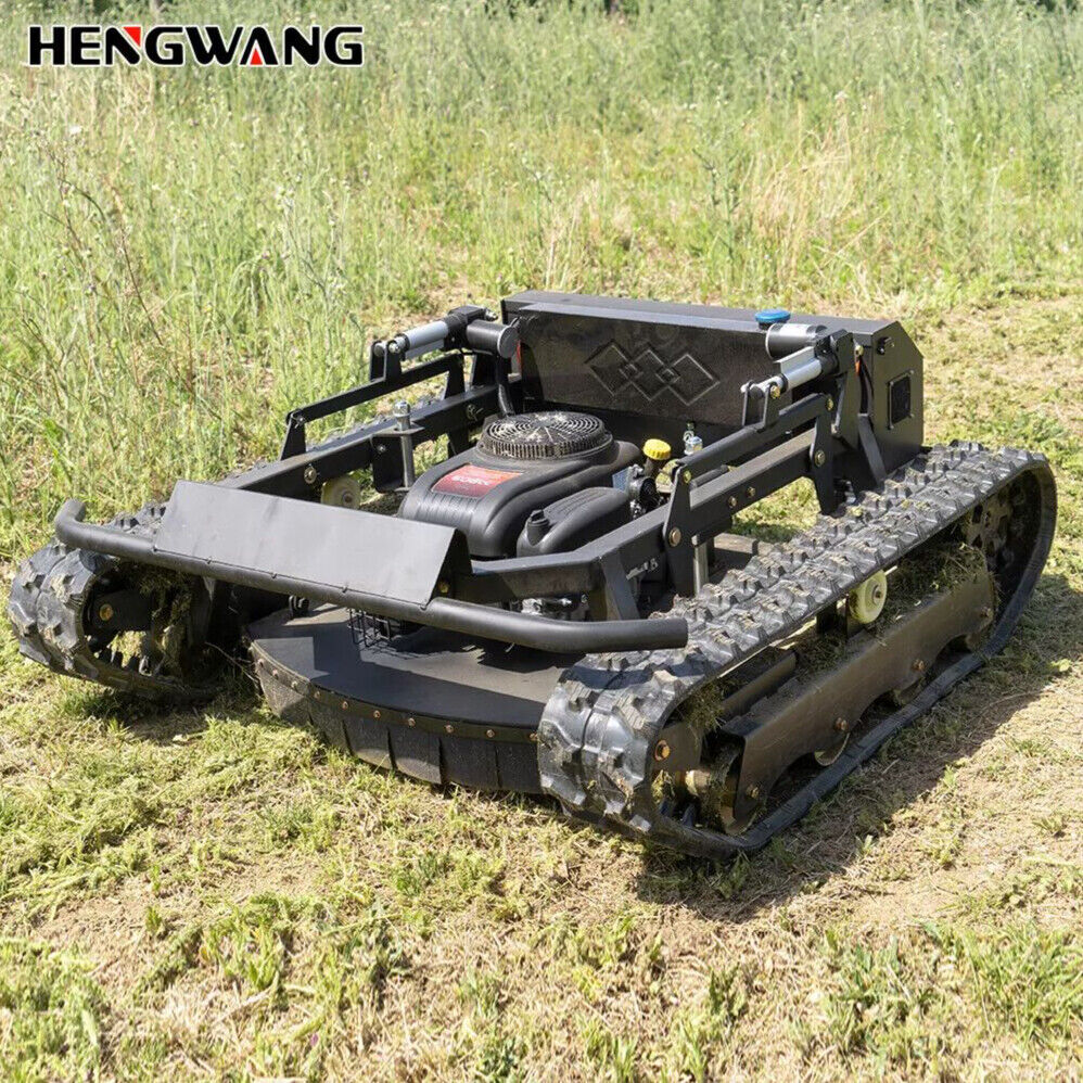 Gasoline remote control lawn mower, 65° climbing, adjustable cutting height