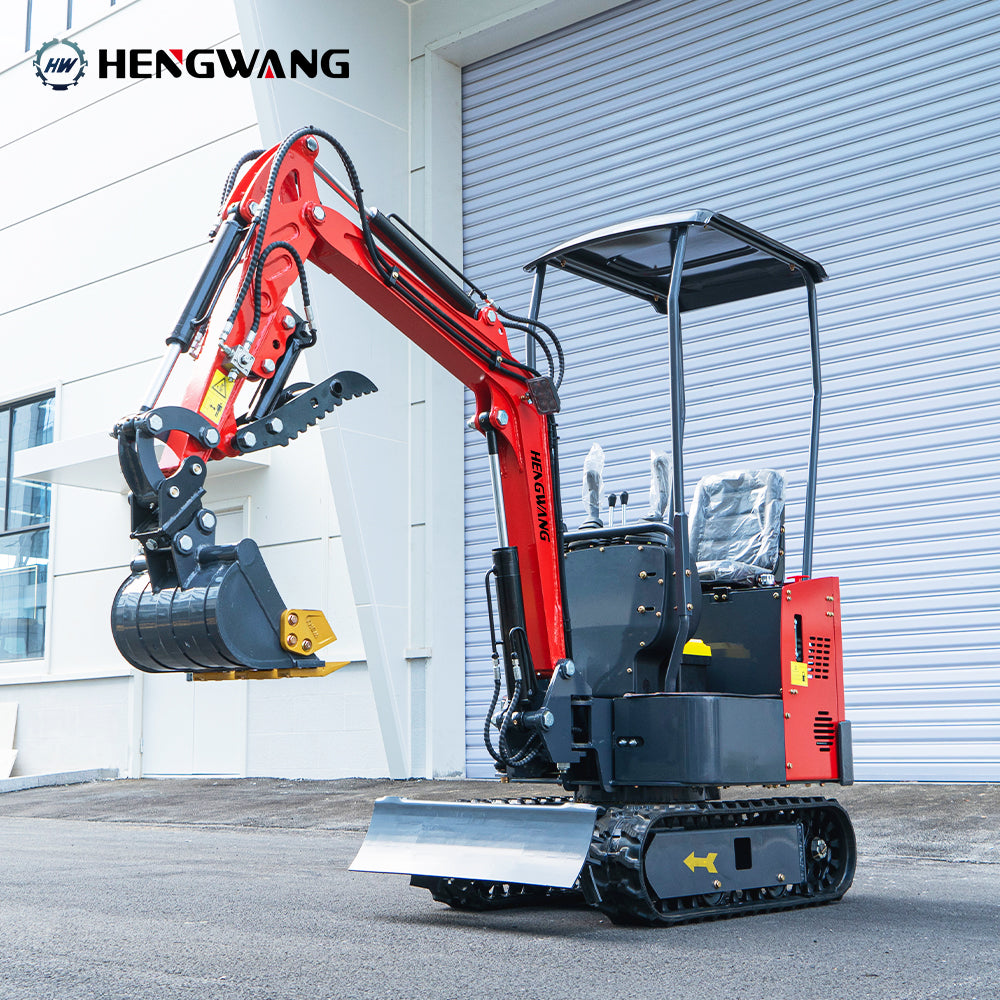 Free delivery on mini excavators with extended chassis and boom swing Available in 3 colors