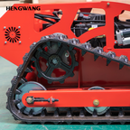 Gasoline remote control lawn mower 45 degree climbing to adjust mowing height