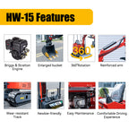 Free delivery on mini excavators with extended chassis and boom swing Available in 3 colors