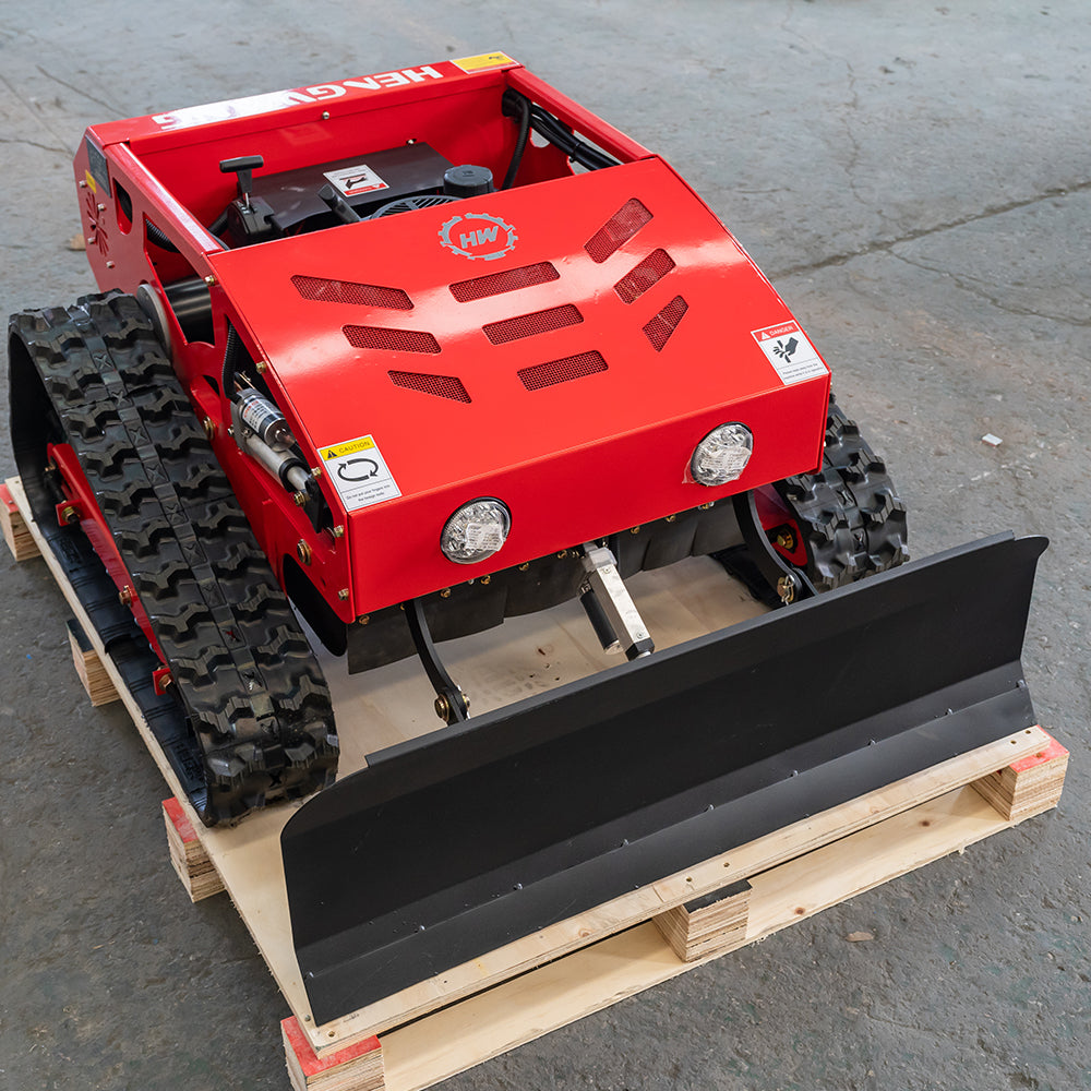 Remote control lawn mower, small crawler hybrid oil-electric mower, all-terrain lawn mower, garden mower, 45° climbing