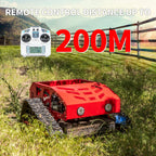 Gasoline remote control lawn mower 45 degree climbing to adjust mowing height