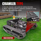 All Terrain Remote Control Off-Road Lawn Mower 27 HP Adjustable Mowing Height