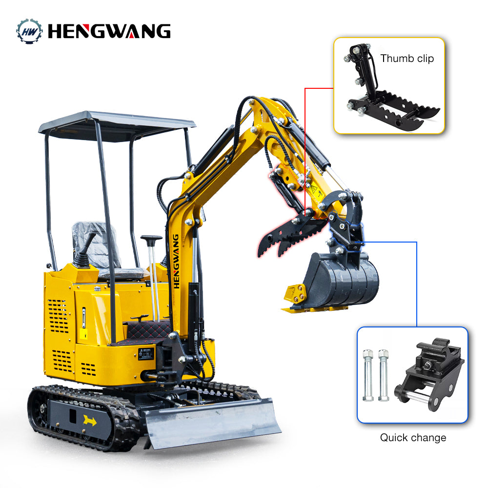 Mini Excavator With Powerful Engine Side swing Making Work Time-saving Available in 3 colors