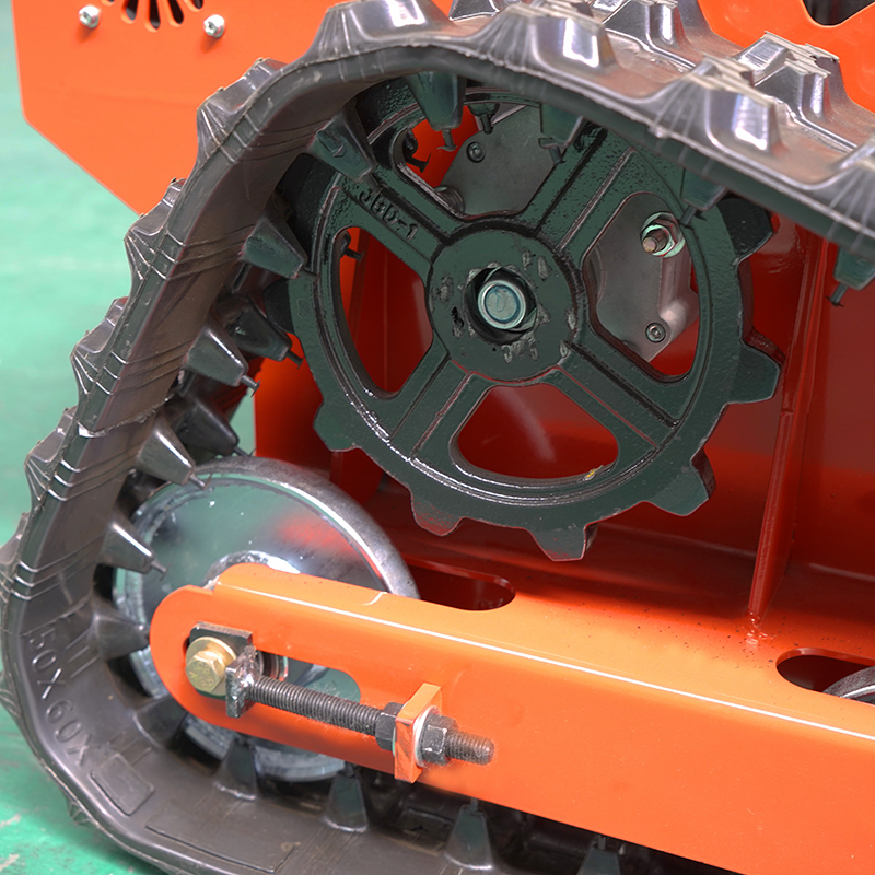 Gasoline remote control lawn mower 45 degree climbing to adjust mowing height