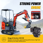 Free delivery on mini excavators with extended chassis and boom swing Available in 3 colors
