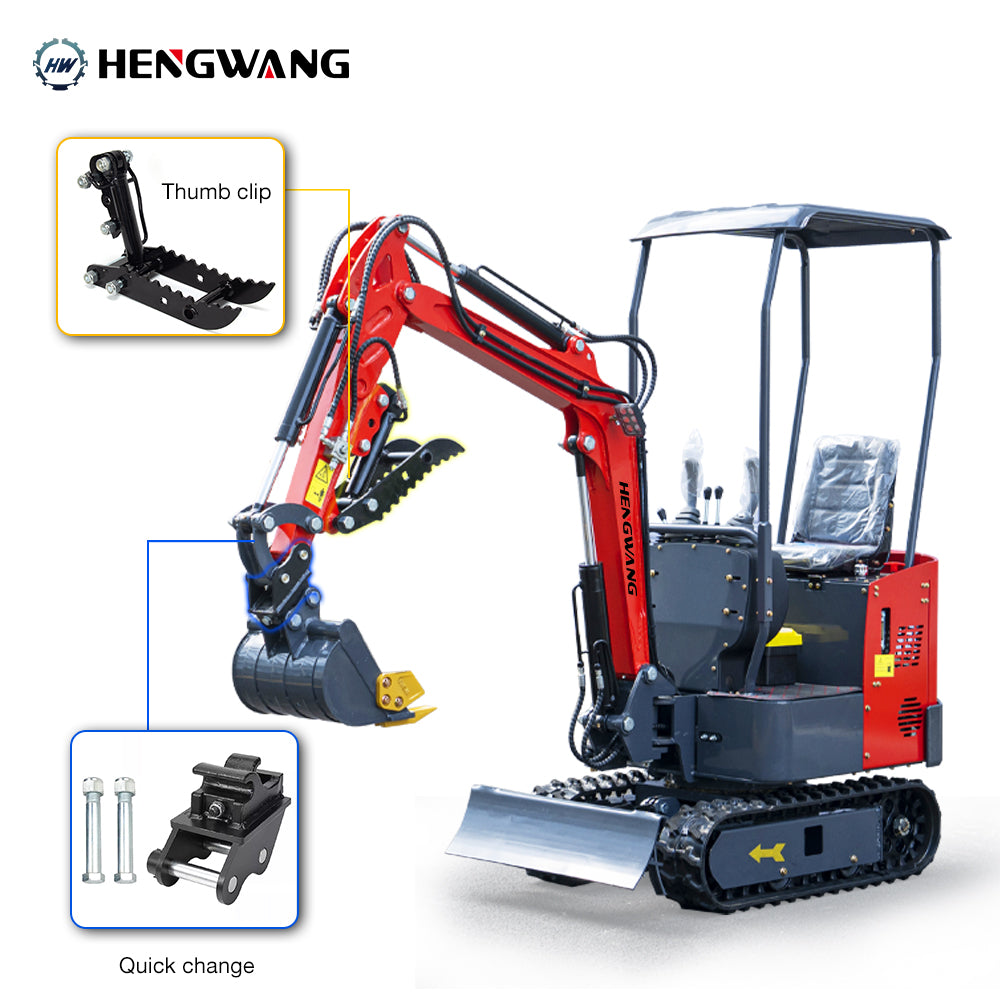 Free delivery on mini excavators with extended chassis and boom swing Available in 3 colors