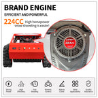 Remote control lawn mower, small crawler hybrid oil-electric mower, all-terrain lawn mower, garden mower, 45° climbing