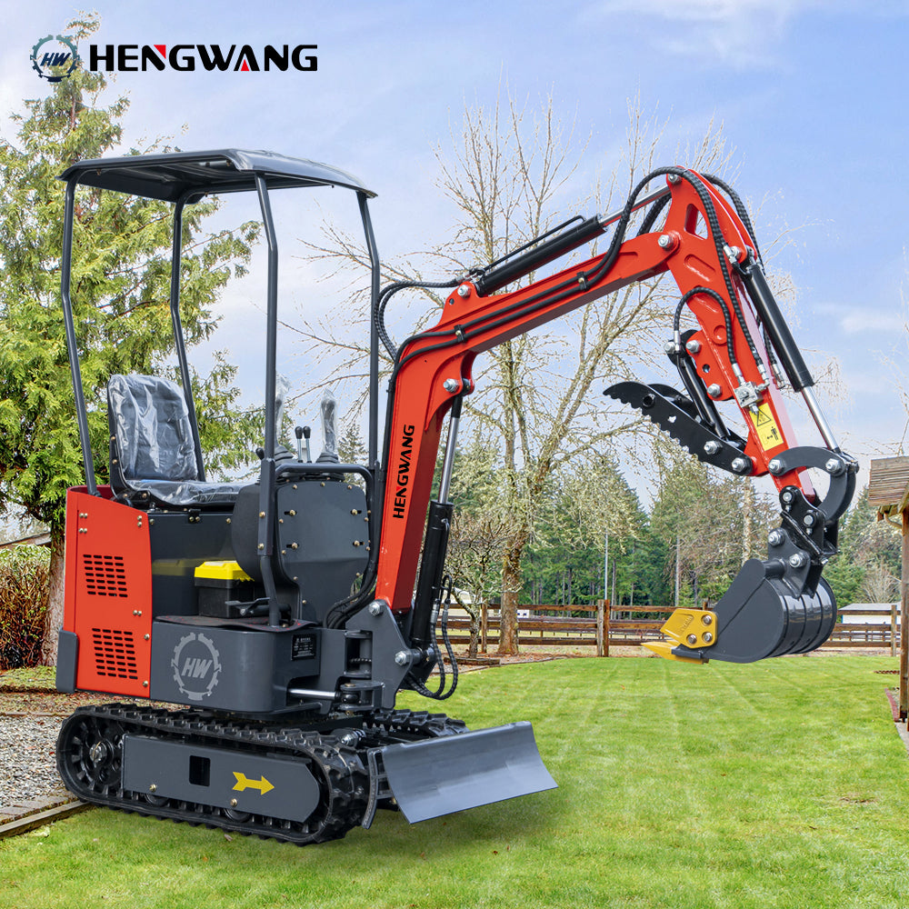 Free delivery on mini excavators with extended chassis and boom swing Available in 3 colors
