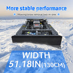 Gasoline remote control lawn mower 22 HP winter snow pusher, detachable