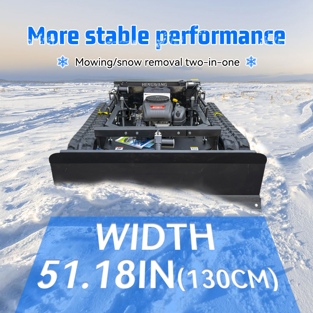 Gasoline remote control lawn mower 22 HP winter snow pusher, detachable