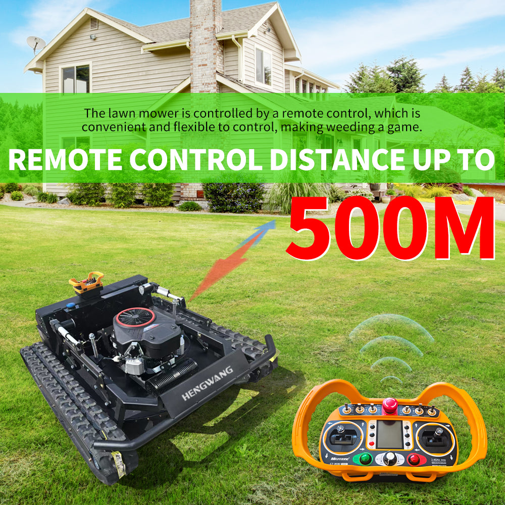27HP Robot lawn mower sale！ Remote Control Lawn Mower 65° Climbing Free shipping
