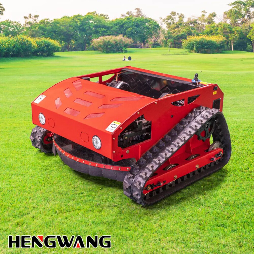 16 HP Remote Control Crawler Mower Adjustable Mowing Height Petrol Lawn Mower