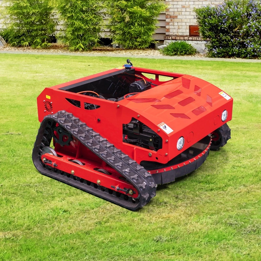 16 HP Remote Control Crawler Mower Adjustable Mowing Height Petrol Lawn Mower